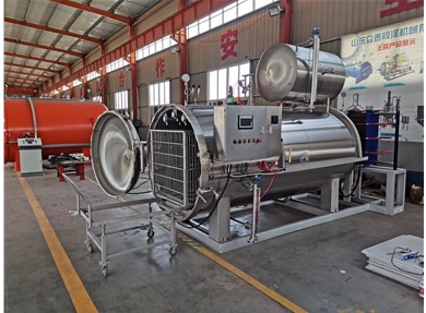 噴淋式殺菌鍋設(shè)備特點